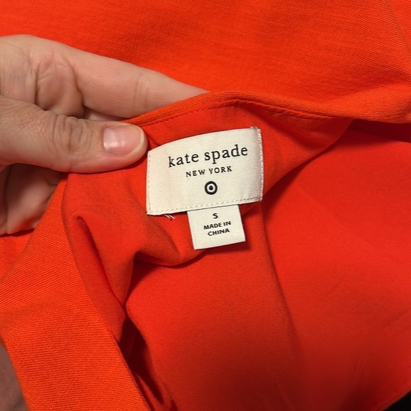 Kate Spade Bright Orange red Dress - Picture 3 of 5